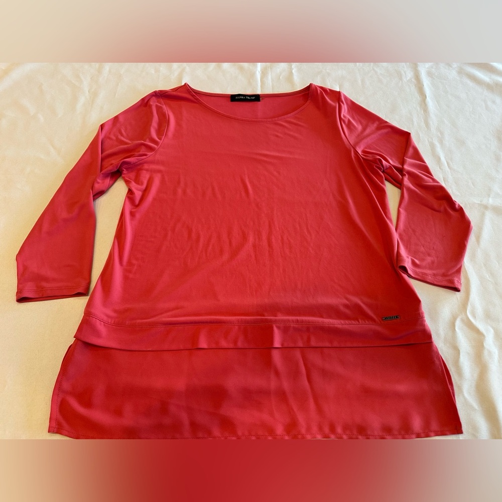 Ivanka Trump Vibrant Pink Blouse Size Medium